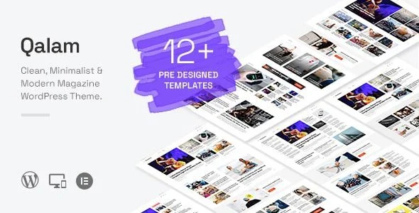 Download Qalam-Responsive Design-Elegant Layout-NewsMagazine WordPress Theme