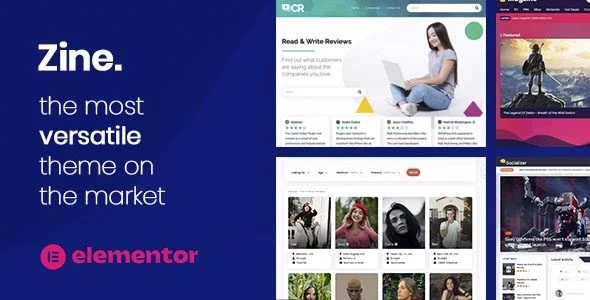 Download Zine-Professional Website Builder-Elementor Compatible-Easy Customization-Premium
