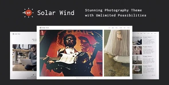 Download SolarWind Photography-Professional Design-Photography Portfolio-Easy Customization-Highly Customizable