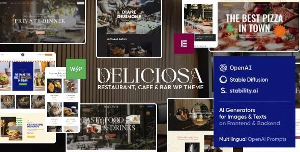 Download Deliciosa-Restaurant Cafe Theme-Elegant Design-Gourmet Food Ranking