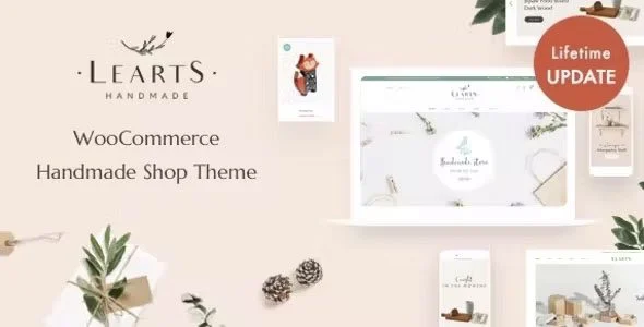 Download LeArts Handmade Shop WooCommerce Theme - Artisan Craft - Customizable Design - SEO Friendly - Premium