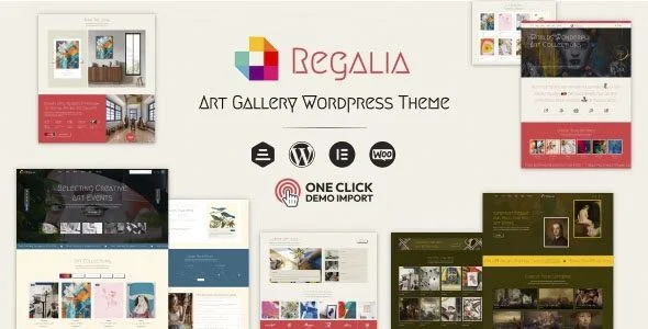 Download Regalia Artist Portfolio Art Gallery Theme Professional Creative Visuals