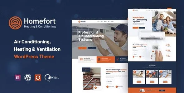 Download Homefort-Air Conditioning Heating Design-Energy Efficient HVAC WordPress Theme