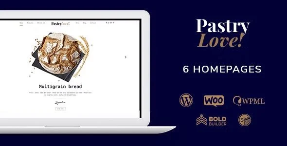 Download Pastry Love-Cake Shop Theme-Bakery Design E-commerce Professional