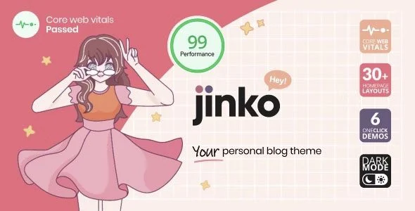 Download Jinko-Multipurpose Blog Theme-Responsive Design-SEO Optimized-Premium Features