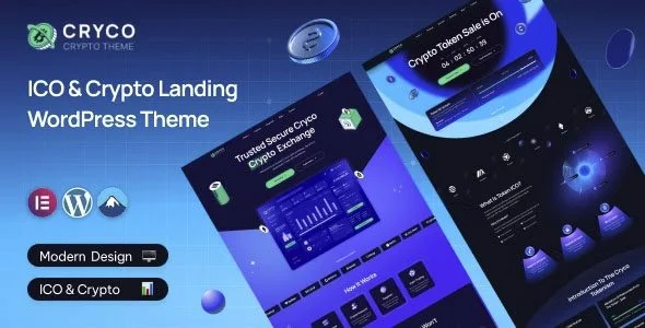 Download Cryco ICO Crypto Landing-Responsive Design Modern UI Digital Assets Investment Campaign