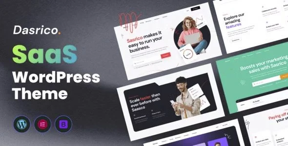 Download Dasrico SaaS Website Theme-Modern UI-Responsive Design-Business Growth