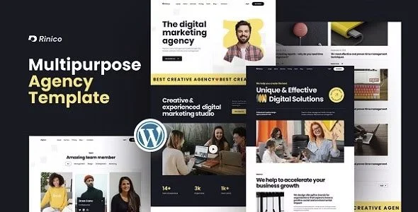 Download Rinico Multipurpose Agency Theme Creative Business Marketing Portfolio