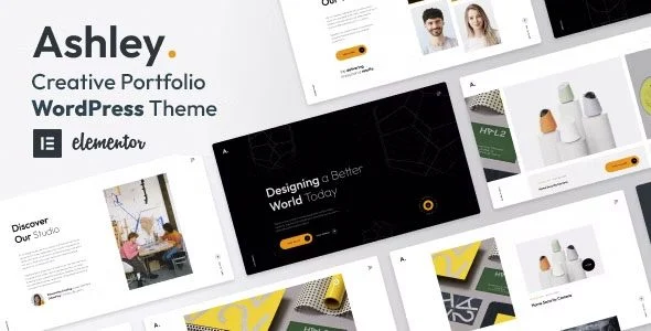 Download Ashley Creative Portfolio WordPress Theme Professional Design Aesthetic Minimalist Modern