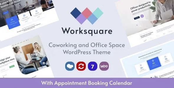 Download Worksquare-Coworking Office Theme-Business Spaces Flexible Workspaces