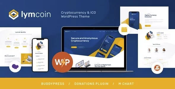 Download Lymcoin ICO Cryptocurrency Theme - Responsive Design - Digital Assets - Blockchain Technology - Free Edition