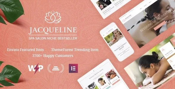 Download Jacqueline-Spa Massage Salon Beauty Theme Relaxing Experience Stylish Design Modern Aesthetics High Conversion