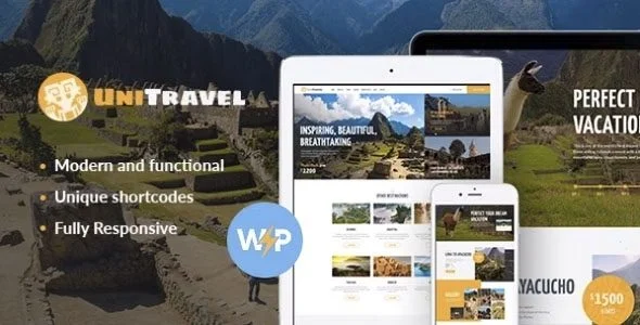 Download UniTravel-Responsive Travel Agency Theme-SEO marketing vacation tours travel booking