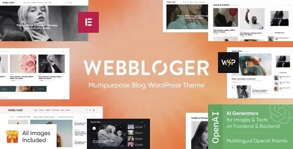Download Webbloger-Premium Multipurpose Blog Theme Custom Design SEO Friendly