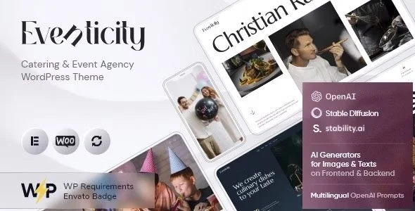 Download Eventicity-Free Catering & Event Agency Theme for Booking & Portfolio