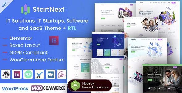 Download StartNext-Modern Tech Startup Theme-IT Services Clean Design Business Growth