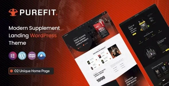 Download Purefit-Health Supplements, Fitness Store, Online Wellness Shop, Premium Design