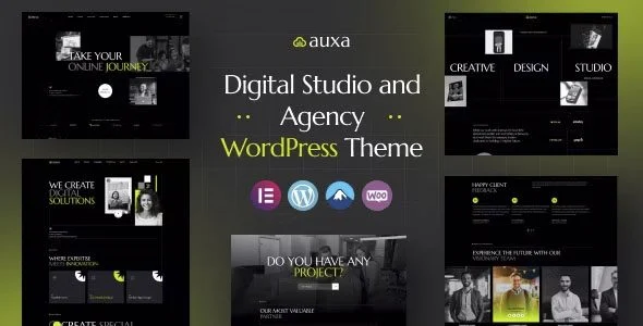 Download Auxa-Digital Studio-Agency Design-Business Portfolio-Professional Template-Free