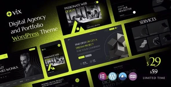Download Ovix-Digital Agency Portfolio Theme-Modern Design-Business Online Presence