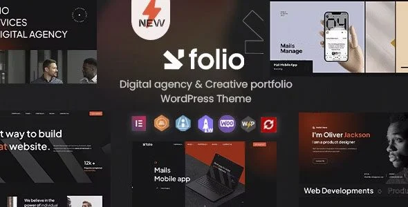 Download Webfolio-Premium Creative Portfolio Digital Agency Elementor Theme Business Project Online Store
