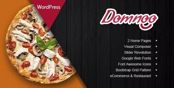 Download Domnoo Pizza Restaurant Theme Premium Design Aesthetics Online Orders