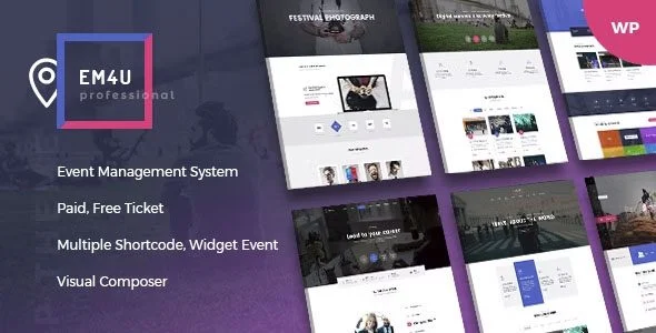 Download EM4U Event Tickets Theme-Online Events Booking-SEO Marketing Agentur