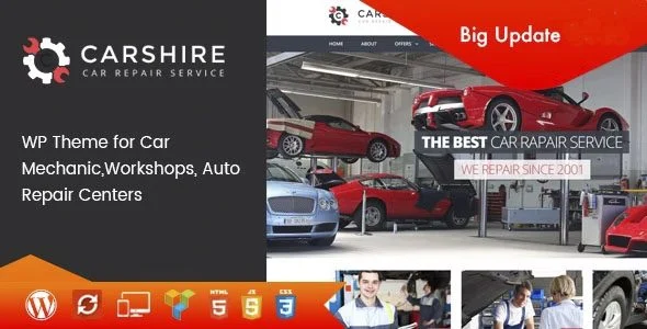Download Car Shire - Auto Shop Theme-Professional Design Auto Repair Business