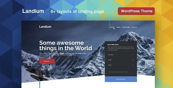 Download Landium-APP Landing Page-Responsive Design-High Converting-SEO Optimized