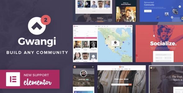 Download Gwangi-Premium Membership Social Network BuddyPress Community WordPress Theme
