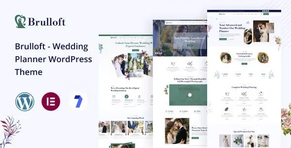 Download Brulloft wedding event planning elegant design luxury themes free premium