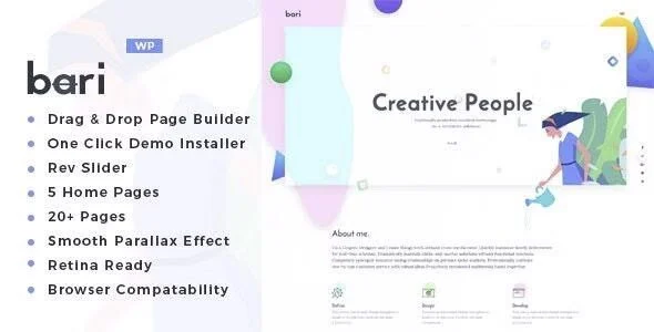 Download Bari-Premium Portfolio SEO-friendly Digital Agency Theme Modern Design