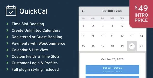Download QuickCal-Smart Appointment Scheduling-Online bookings,Free Calendar,Easy Integrations