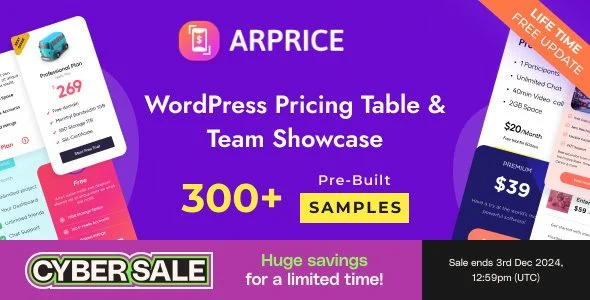Download ARPrice-Pricing Tables-Builder Affordable Easy Install