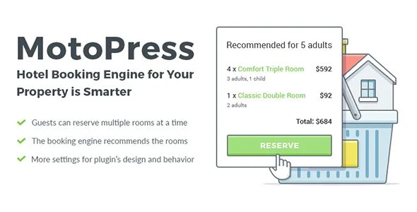 Download MotoPress Hotel Booking-All-in-One Hotel Solution-Booking Calendar Management Guest Reviews