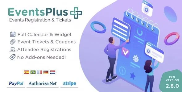 Download WordPress Events Calendar Registration & Tickets-Free Premium Event Management-Organizers Venue Marketing