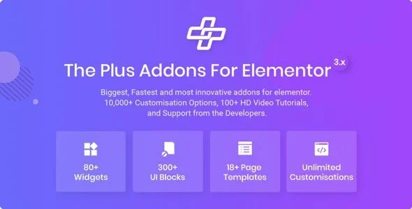Download Plus-Enhanced Page Building-Elementor Addons-Conversion Optimization-SEO Friendly