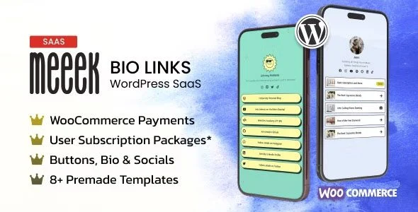 Download Meeek-Link in Bio SaaS-Personal Branding-Instagram Integration-Free