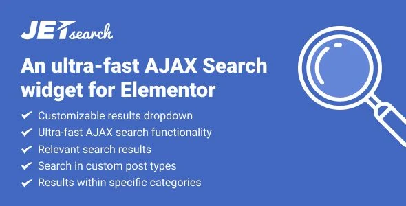 Download JetSearch-Elementor AJAX search widget-Boost SEO-Improve UX-FREE