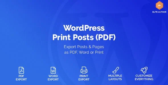 Download WordPress Print Posts & Pages-Free PDF Creator-Printable Formats
