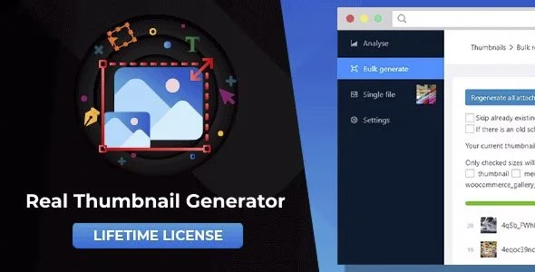 Download Real Thumbnail Generator-Regenerate Thumbnails-Free Bulk Single WordPress