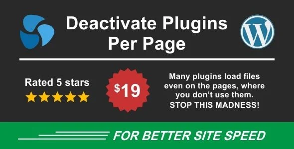 Download Deactivate Plugins Per Page-Improve Load Speed-Fast Site SEO Performance