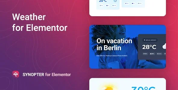 Download Synopter-Elementor Weather Free Premium Forecast Analysis