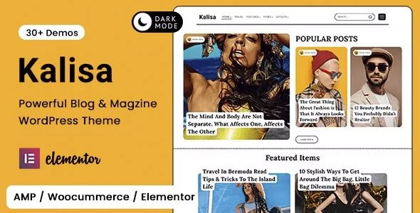 Download Kalisa-Premium Blog Magazine Theme-Responsive Design-Elegant Layout-Digital Publishing