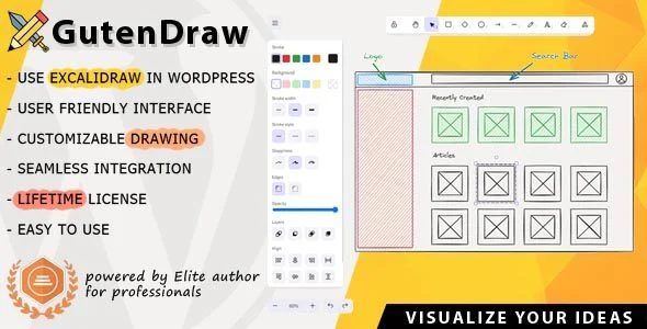 Download GutenDraw-Visual Ideas Excalidraw Sketch Tool for Creative Professionals