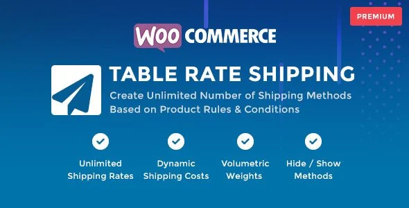 Download WooCommerce Table Rate Shipping-Save Costs-Drop Shipping-Easy Setup-Fast Shipping