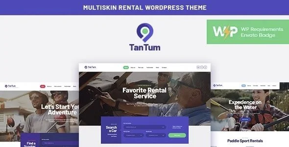 Download TanTum-Modern Car Scooter Boat Bike Rental Services Theme Premium