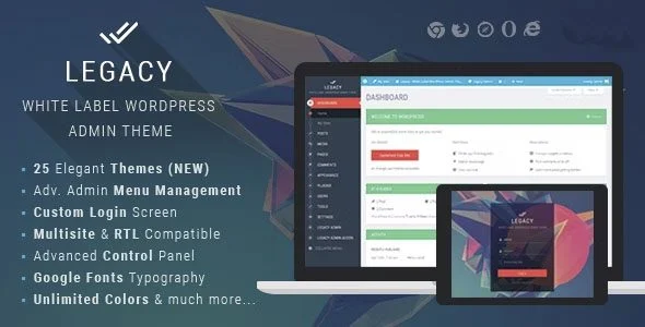 Download Legacy Admin Theme-Full White Label Support-Business Customization Professional Branding