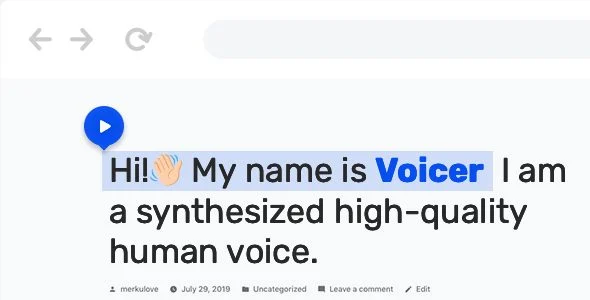 Download Voicer-Text to Speech-Powerful Voice Options-SEO Friendly Blogging