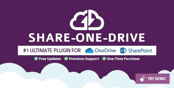 Download Share-one-Drive-OneDrive SharePoint WordPress integration business productivity file sharing collaboration