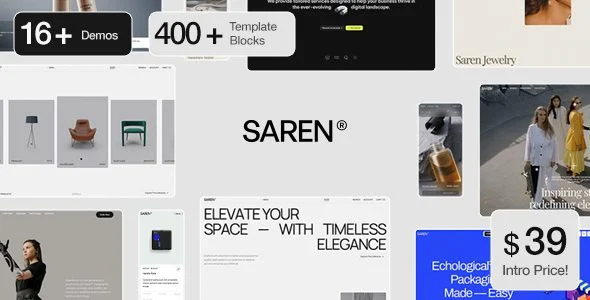 Download Saren WooCommerce Theme-Business Ready Design-Shopify Integration E-commerce Marketing